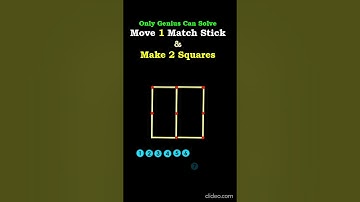 #viralshorts #shorts #trending #matchstick PUZZLE 50 Move 1 Match Stick & Make 2 Squares