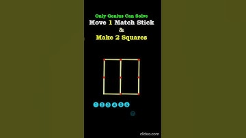 #viralshorts #shorts #trending #matchstick PUZZLE 50 Move 1 Match Stick & Make 2 Squares