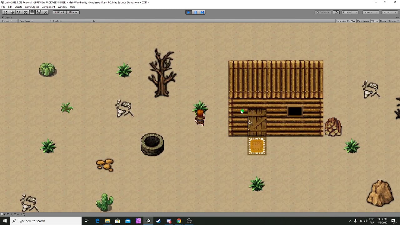 Nuclear drifter - presentation of game development on April 5, 2020