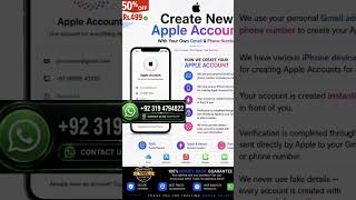 Create New Apple Account With Your own Gmail and Phone Number ✅ #viral #apple #sports
