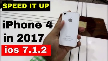 iphone 4 in 2017 & ios 7.1.2  performance | How to speed up iphone 4 on ios 7
