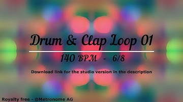 140 BPM 6/8 Drum loop - Drum & Clap 01