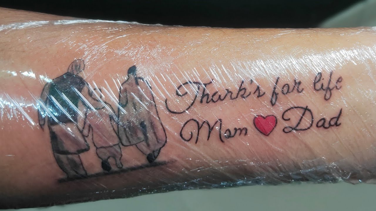 Tattoo uploaded by Kais Jla  Jla Tattoo Thanks life for mom dad   Tattoodo