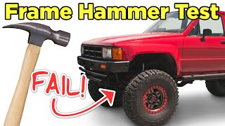 Frame Rust Hammer Test: 1985 Toyota Pickup Truck 4wd
