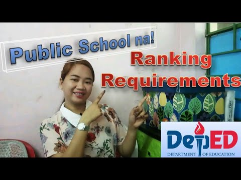 Ranking Requirements 2020 | DepEd Public School