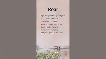 Thumbnail of Roar | Katy Perry #lyrics