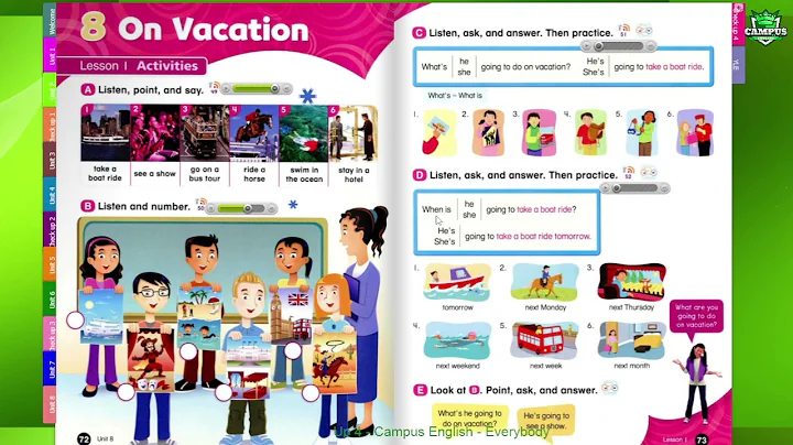 Everybody Up 4 - Unit 8 - On Vacation - Lesson 1 - Activities - DayDayNews