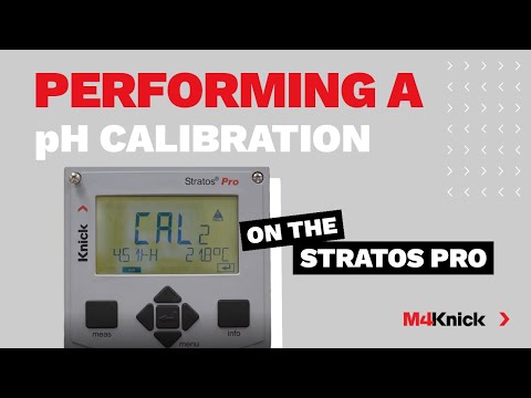 pH Calibration on the Stratos Pro Transmitter - video from M4 Knick