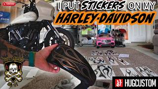 I Put Stickers On My Harley-Davidson