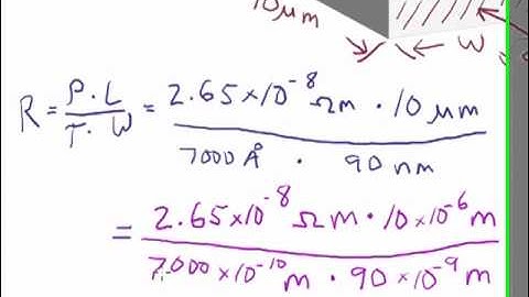 Microfabrication: Resistance Calculation