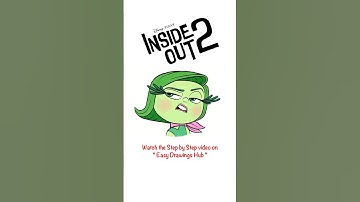 How to draw Disgust from Inside Out 2 - Easy Tutorial