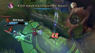 Huni fails flash against KOO's Smeb in Worlds semifinals