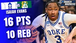 Isaiah Evans Duke Highlights vs Siena | First Round