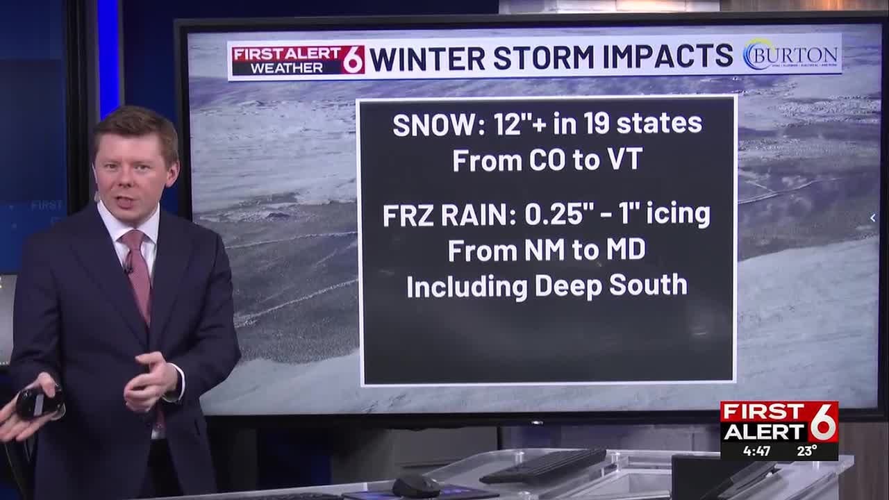 Weekend winter storm leads to impressive snow, sleet and icing totals ...