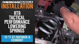 Install 2015-2017 Mustang GT, EcoBoost RTR Tactical Performance Lowering Springs