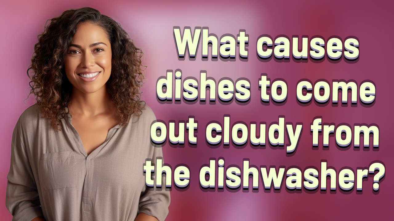 What causes dishes to come out cloudy from the dishwasher?