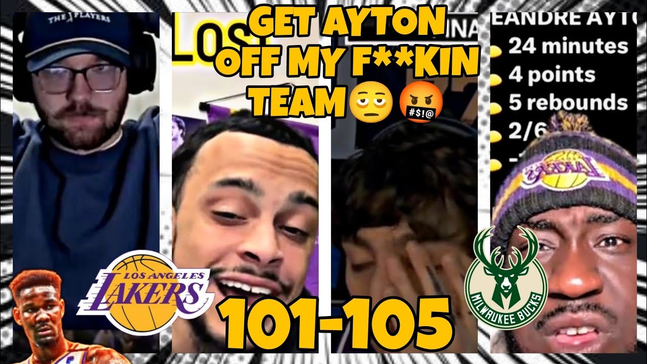Lakers fans HEARTBROKEN reaction to Clutch loss Vs the Milwaukee Bucks🫩💔