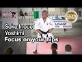 Soke Inoue Yoshimi - Focus on your hips rather than knees - Seminar Italy 2013