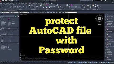 How to Protect AutoCAD File with Password 🔑 | #autocad