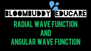 Radial And Angular Wave Function