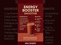 Energy Booster Smoothie ⚡🥤 | Instant Energy, Focus &amp; Stamina 💪 #Shorts