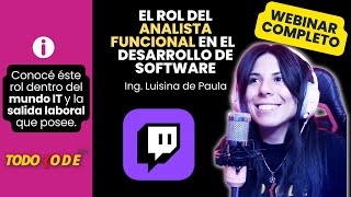 🔴 WEBINAR: El Rol del ANALISTA FUNCIONAL en el DESARROLLO DE SOFTWARE 💻 screenshot 4