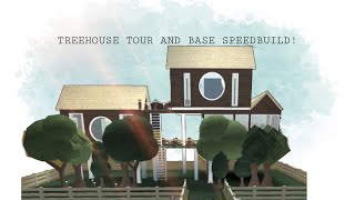 BLOXBURG TREEHOUSE TOUR|~and speedbuild of base of house-ORIGINAL BUILD