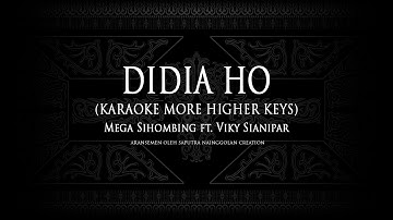Didia Ho (Karaoke More Higher Keys) Mega Sihombing ft. Viky Sianipar #KaraokeLaguBatak