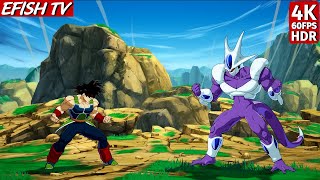 Bardock & GT Goku vs Cooler & Captain Ginyu (Hardest AI) - Dragon Ball FighterZ