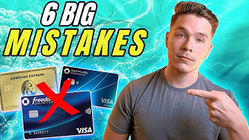 6 Credit Card MISTAKES To Avoid As A Beginner