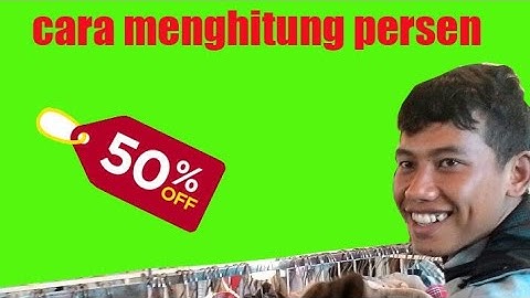 Cara menghitung persen di kalkulator