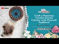 Peacock Feather Beautiful Crochet Dream Catcher using Scrap Metal Ring, Most Satisfying work