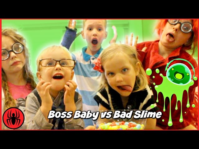 Bad Slime Vs Boss Baby In Real Life Comics Superhero Kids Youtube - roblox super heroes vs zombies marvel avengers toysbr youtube