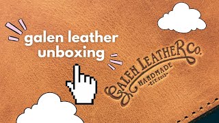 unboxing // galen leather 10 pen case with A5 notebook holder // crazy horse tan // asmr
