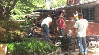 Pondless Waterfall Install on "time lapse" video.