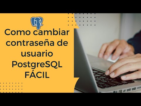 Como cambiar contraseña de usuario PostgreSQL FÁCIL