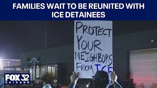 Families wait to be reunited with ICE detainees