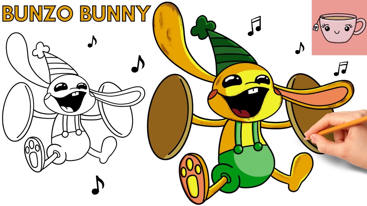 How To Draw FNF MOD Character - Bunzo Bunny Easy S by DrawingAnimalsHowTo  on DeviantArt