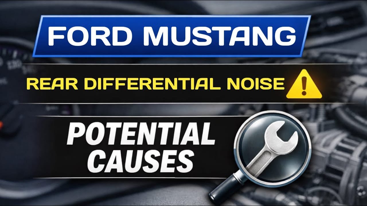 Шум в заднем дифференциале Ford Mustang – вероятные причины объяснены.