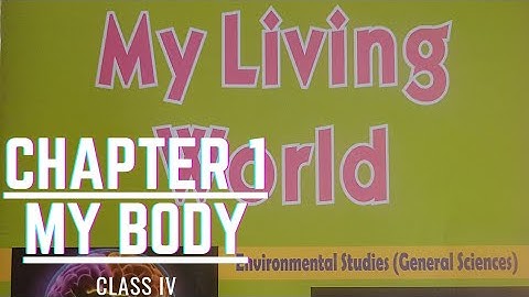 DAV Class 4 Science Chapter 1 My Body| Explanation video