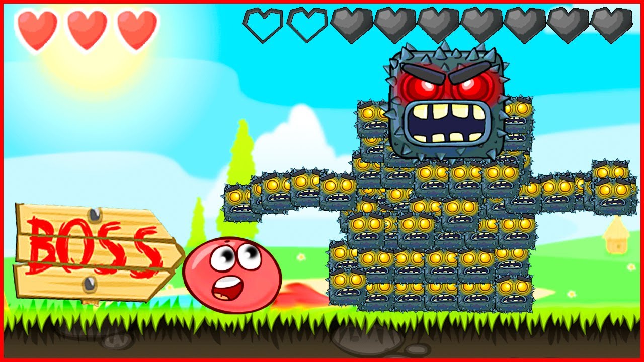 Красный Шар - мод на 1000 квадратов на уровне.Игра Red Ball 4 от Котика ...