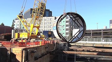 Regional Connector Tunnel Boring Machine Milestone Lowering Ceremony
