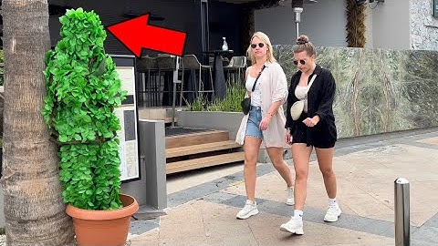 Until She realized what’s behind Her😂🌲. Bushman Prank