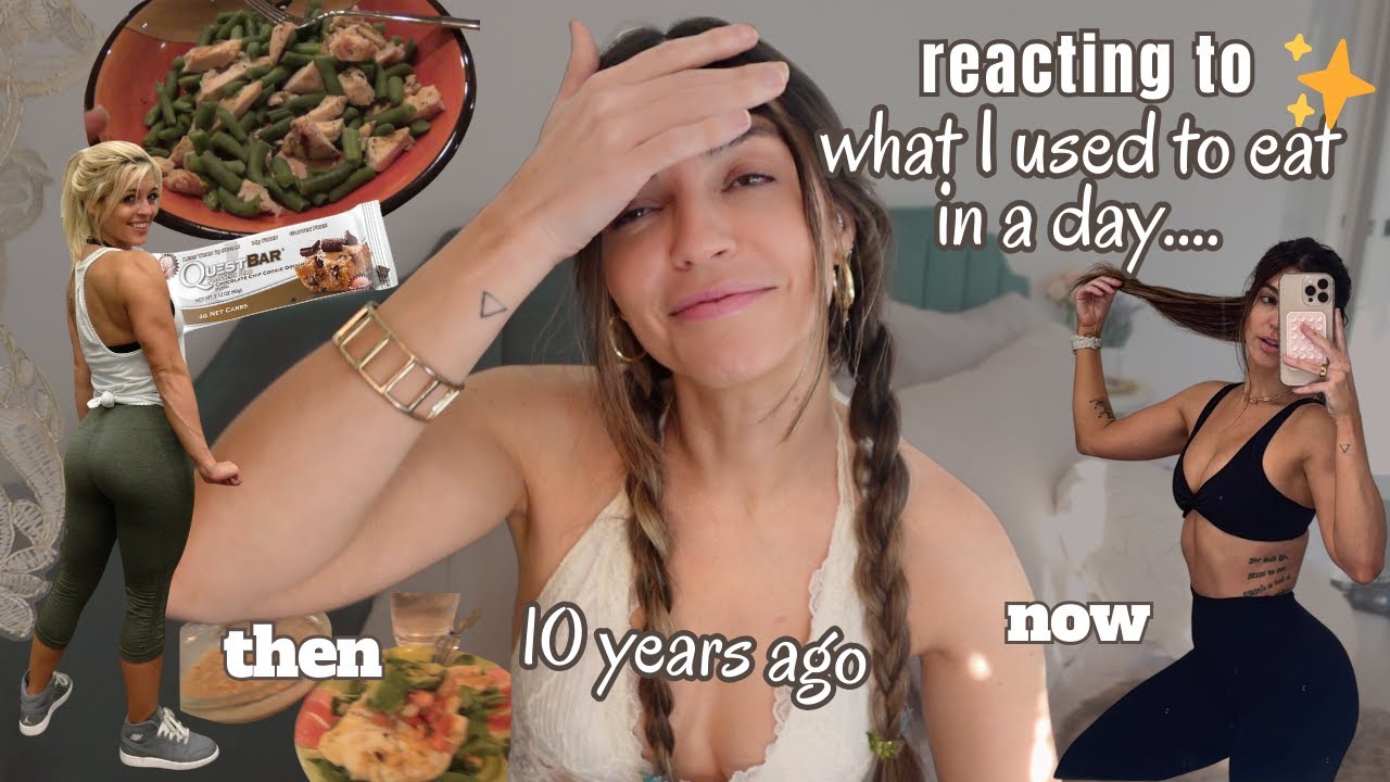 what I USED to eat in a day 10 years ago 😳 reacting to my first YT videos