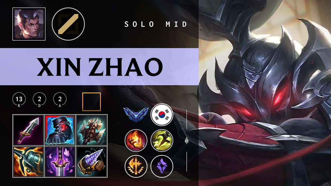 Xin Zhao Mid vs Ahri - KR Diamond Patch 26.02