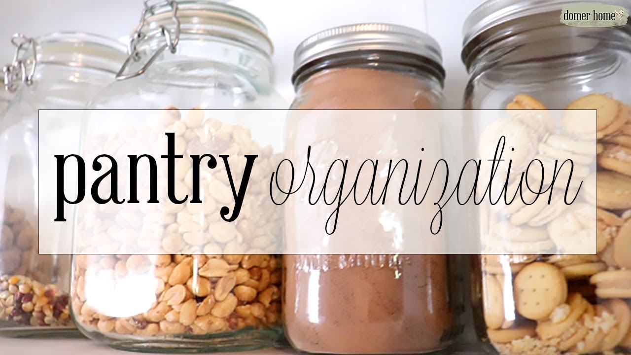 NO SPEND, NO PANTRY ORGANIZATION - YouTube