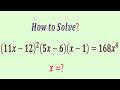 A  awesome algebra mathematics problem | Olympiad Question  | x=?