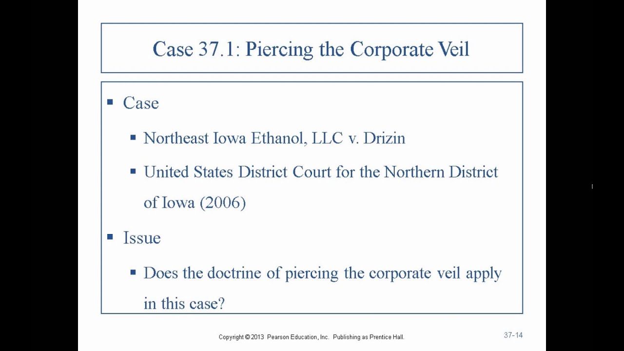 Business Law II - Professor Sharma (Lecture 7, Chapter 37 - 04.04.2015)