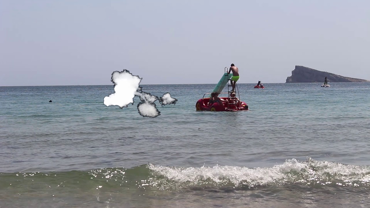 benidorm pedalos ( battle of benidorm island ) YouTube