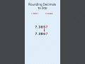 How to round decimals to 3 decimal places ( simple maths trick!)